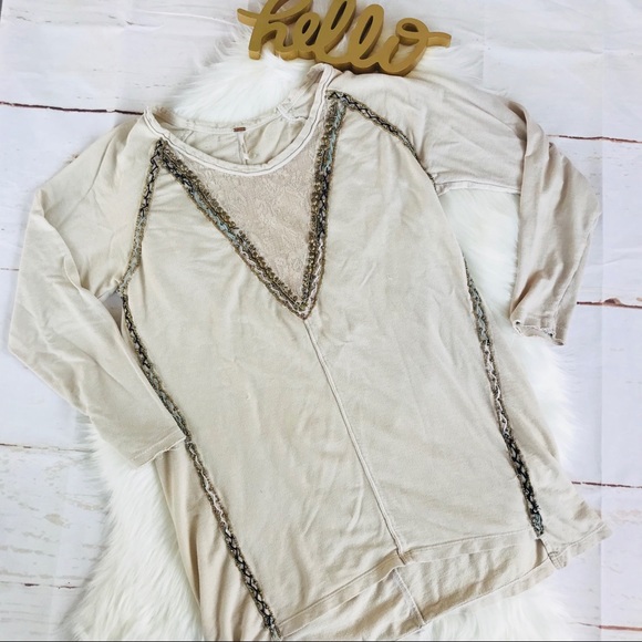 Free People Tops - *SALE* Free People Jeweled Embellished Tunic